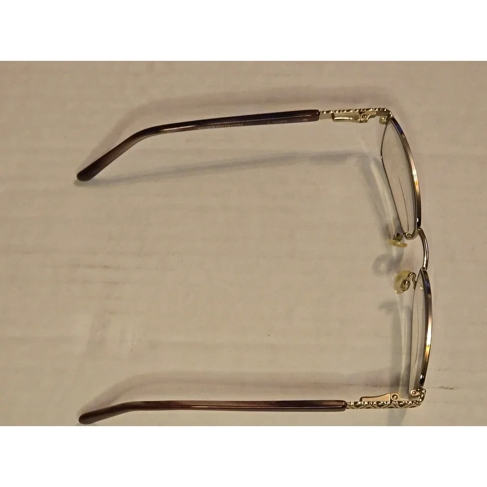 Clear Vision PETITE 34 Wine 49-17-130 Metal Full Rim Eyeglasses Frames Small